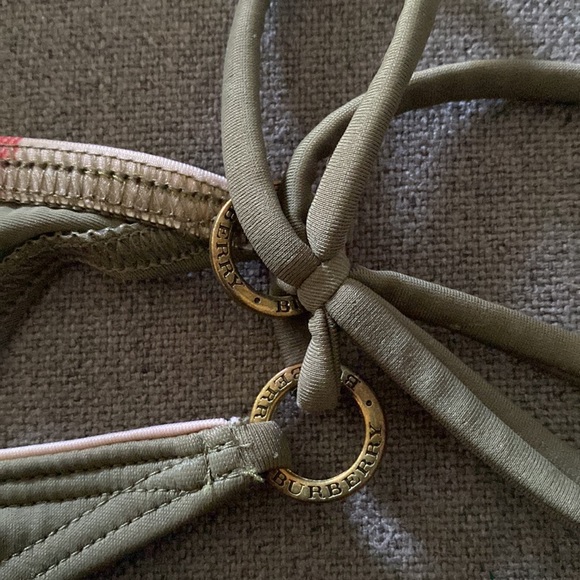 Excellent condition BURBERRY TWO PIECE KHAKI SWIMSUIT - Picture 4 of 5